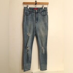 Guess Jeans Womens Size 26 Distressed Stretch Skinny Denim